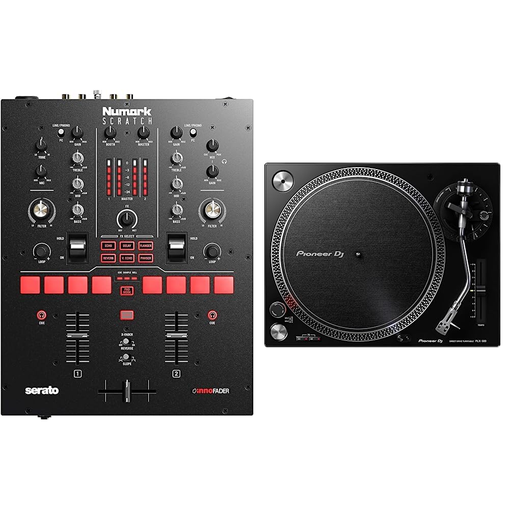 Numark Scratch | Two-Channel DJ Scratch Mixer for Serato DJ Pro
